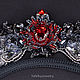 Черное колье с крыльями из кристаллов Swarovski, чокер. Колье. Nika (YaNikaJewelry). Ярмарка Мастеров.  Фото №5
