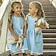 Clothes for dolls, blue dress for dolls made of natural linen. Clothes for dolls. molinialife. Online shopping on My Livemaster.  Фото №2