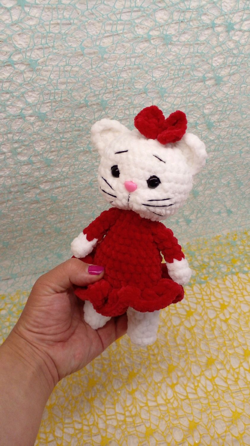 Кошечка Hello Kitty купить в интернет-магазине Ярмарка Мастеров по цене ...