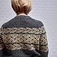 Заказать Свитер вязаный из твида с орнаментом. Ольга (olga-knitted-clothes). Ярмарка Мастеров. . Свитеры Фото №3