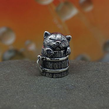 Украшения ручной работы. Ярмарка Мастеров - ручная работа Бусина Котёнок. Handmade.