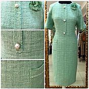 Материалы для творчества handmade. Livemaster - original item Fabric: Chanel Menthol Style Dress. Handmade.