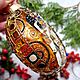 Order Christmas tree toy 'Based on Klimt's Expectation'. lepska. Livemaster. . Christmas decorations Фото №3
