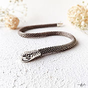 Украшения handmade. Livemaster - original item Snake necklace/bracelet made of Japanese beads. Handmade.