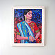 Order Indian woman on a relief background Oil painting boho style. vettochka. Livemaster. . Pictures Фото №3