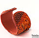 Beaded bracelet Fresh tangerine shibori Swarovski orange stylish. Hard bracelet. Natalia Luzik Jewelry&Accessories (nataluzik). My Livemaster. Фото №4