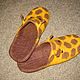 Slippers-felted flip flops Girafe. Slippers. Julia. My Livemaster. Фото №4