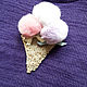 Knitted vest for baby girl icecream vest purple. merino wool. Vests. GemKnitDesign. Online shopping on My Livemaster.  Фото №2