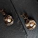 Bronze Petal Earrings, Earrings, Moscow,  Фото №1