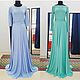 Мятное платье с широким вырезом. Платья. Dudu-dress. Ярмарка Мастеров.  Фото №6