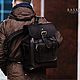  Мужской кожаный рюкзак " Solo ", Мужской рюкзак, Минск,  Фото №1