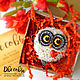 Order Owl Valentine Brooch. 2sovy. Livemaster. . Brooches Фото №3