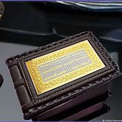 Сумки и аксессуары handmade. Livemaster - original item Z963 leather business card holder. Handmade.