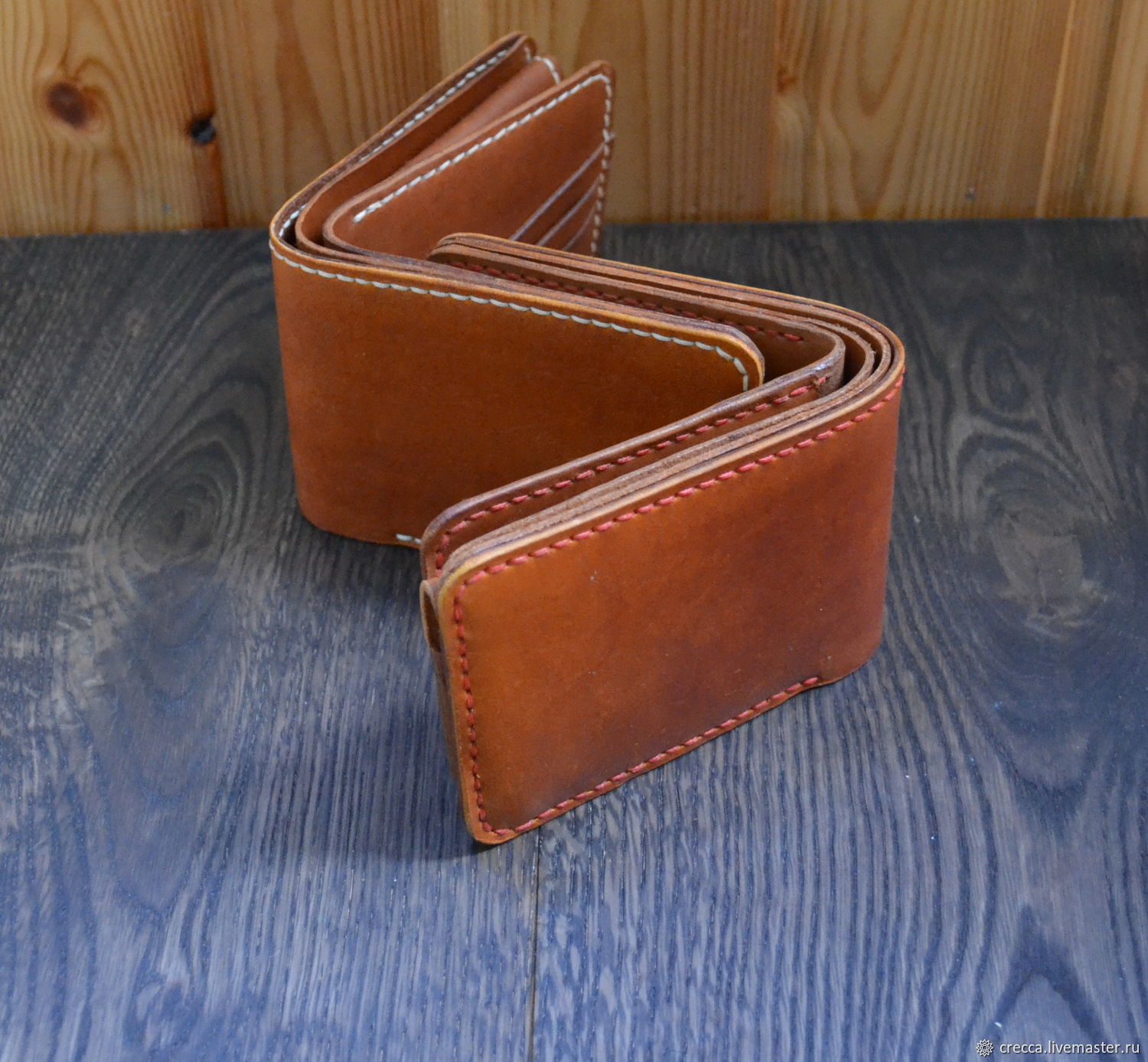 Кожаный кошелек мужской на заказ в интернет-магазине Ярмарка Мастеров ...