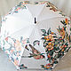 Hand-painted umbrella 'Flowers and Birds', Umbrellas, St. Petersburg,  Фото №1