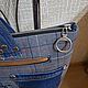 Сумка джинсовая с ручками, тоут . Сумка-тоут. Kate's JNS bags. Ярмарка Мастеров.  Фото №4