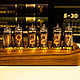 Ламповые часы на газоразрядных индикаторах ИН-14 (орех), Часы ламповые, Магнитогорск,  Фото №1