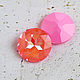 Rhinestone 27mm Bezel Pink Peach Premium Rimless. Rhinestones. agraf. Online shopping on My Livemaster.  Фото №2