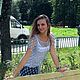 Вязаная пляжная ажурная туника из хлопка, необычное пляжное платье. Туники. Юлия - Вязаные изделия. Интернет-магазин Ярмарка Мастеров.  Фото №2
