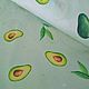 Fabric cotton percale Avocados, w.220 cm, Fabric, Nizhny Novgorod,  Фото №1