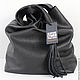 bag leather shoulder bag black bag string bag shopper t shirt bag