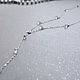 Necklace of silver, Sparkling Rain, Lariats, Samara,  Фото №1