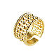 Золотое кольцо с маленькими шариками, фактурное кольцо подарок