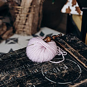 Материалы для творчества handmade. Livemaster - original item 1,25 mm iron crochet hook with wooden handle (cedar) K218. Handmade.