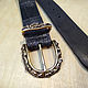 Alligator belt with an author's buckle. Straps. roman-bushuev (bags-bush). My Livemaster. Фото №4