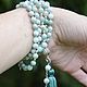 Order Mala rosary 108 beads made of emerald and silver, delicate green rosary. Jewerly for Happiness. Livemaster. . Rosary Фото №3