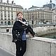 Cape 'Autumn in Paris'. Ponchos. The author felt from Andi. Online shopping on My Livemaster.  Фото №2