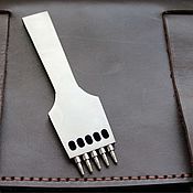 Материалы для творчества handmade. Livemaster - original item Leather punch set, replaceable teeth, stainless steel.. Handmade.