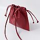 Заказать Кожаная сумка кисет красная. AUGUST BAGS. Ярмарка Мастеров. . Сумка через плечо Фото №3