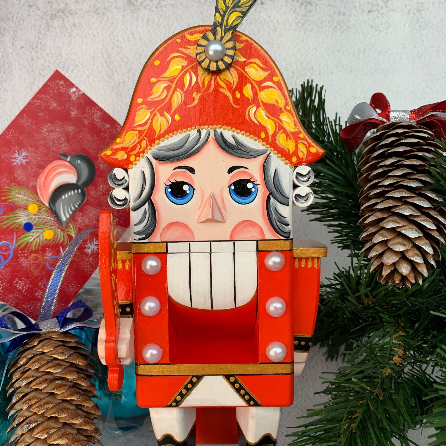 Nutcracker - New Year's nutcracker made of wood, hand-painted, Christmas gifts, Shilovo,  Фото №1
