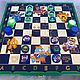 Gift checkers made of wood 'Brawl Stars', hand-painted. Backgammon and checkers. Anna Fekolkina chess-souvenirs. My Livemaster. Фото №5