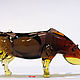 Interior figurine made of colored glass Rhino, Karkadann. Figurines. In Glass. Online shopping on My Livemaster.  Фото №2