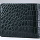 Бумажник из натуральной кожи крокодила IMA0225G. Кошельки. CrocShop товары из экзотической кожи. Ярмарка Мастеров.  Фото №6