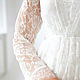  Будуарное платье со шлейфом в розы. Пеньюары и белье. Romantic Wedding. Ярмарка Мастеров.  Фото №6
