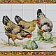 Tiles and tiles: apron 'In the chicken coop'. Tile. ArtFlera (artflera). Online shopping on My Livemaster.  Фото №2