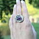 Order Petrarch ring and earrings with amethyst in 925 DP0015 silver. Sunny Silver. Livemaster. . Jewelry Sets Фото №3