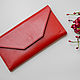 Envelope wallet (red, black, brown, sand). Wallets. EZCASE - Leather Design Studio. Online shopping on My Livemaster.  Фото №2