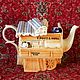Винтаж: чайник виде "Магазин Woodmanton China Co". Чайники винтажные. Fancy teapots. Интернет-магазин Ярмарка Мастеров.  Фото №2