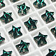 Rhinestones 10 mm stars Green Emerald, Rhinestones, Solikamsk,  Фото №1