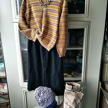 Винтаж ручной работы. Ярмарка Мастеров - ручная работа Винтаж: Юбка.Midi.Tricot-коллекция!44-46+.Лучшая помощница! Italy!. Handmade.