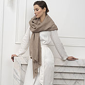 The pashmina stole from cashmere of the highest quality, with watercolor print