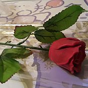Цветы и флористика handmade. Livemaster - original item Chocolate Holland rose in a cone package. Handmade.