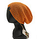 Unisex cotton hat ' Orange sky'. Caps. avokado. Online shopping on My Livemaster.  Фото №2