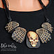 Gothic Skull Necklace. Necklace. 2sovy. Online shopping on My Livemaster.  Фото №2
