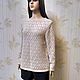 Openwork jumper from Lana Grossa, Jumpers, Moscow,  Фото №1