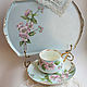 Painted porcelain. Set - solitaire ' Apple trees in bloom', Tea & Coffee Sets, Kaluga,  Фото №1